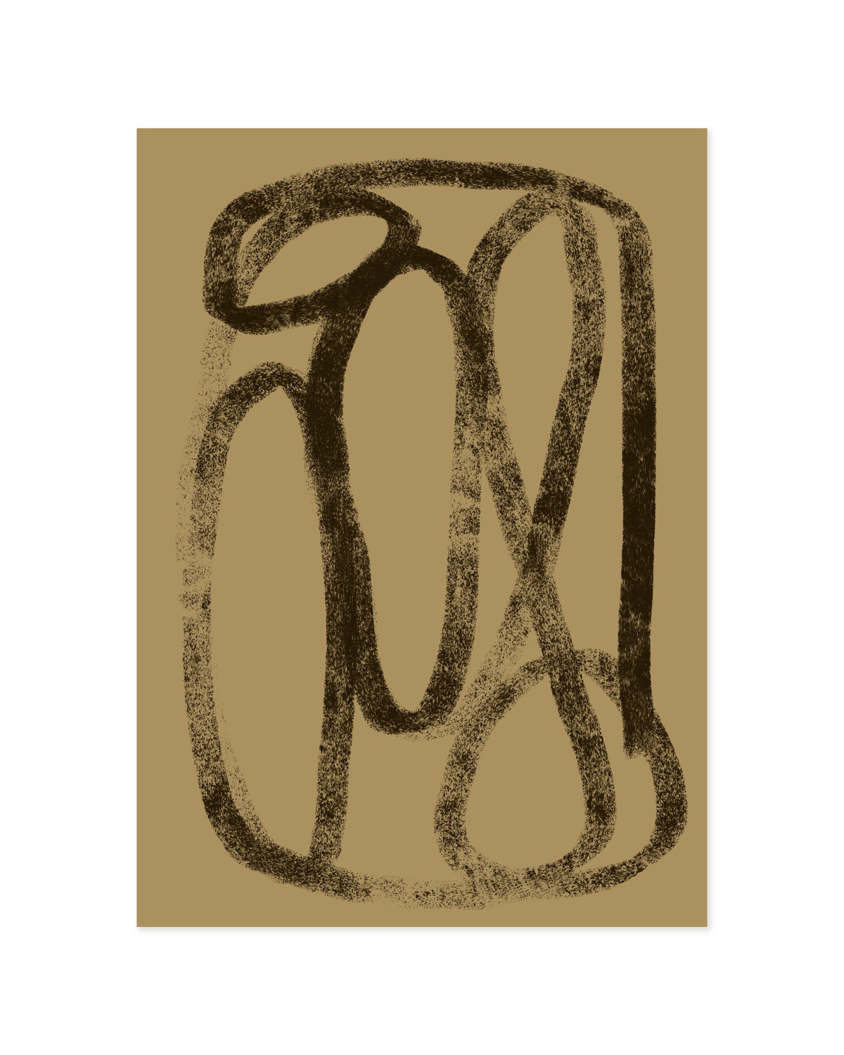 Mustard Yellow Abstract Printable Wall Art
