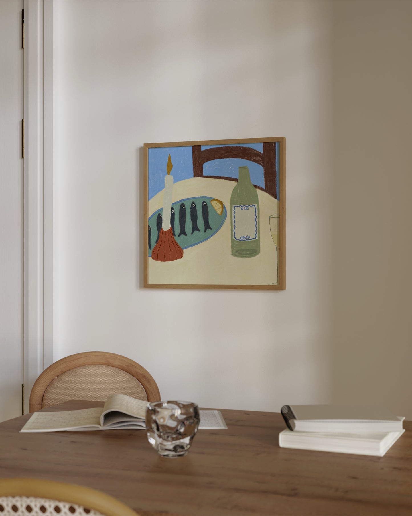 Sardines and Wine Print