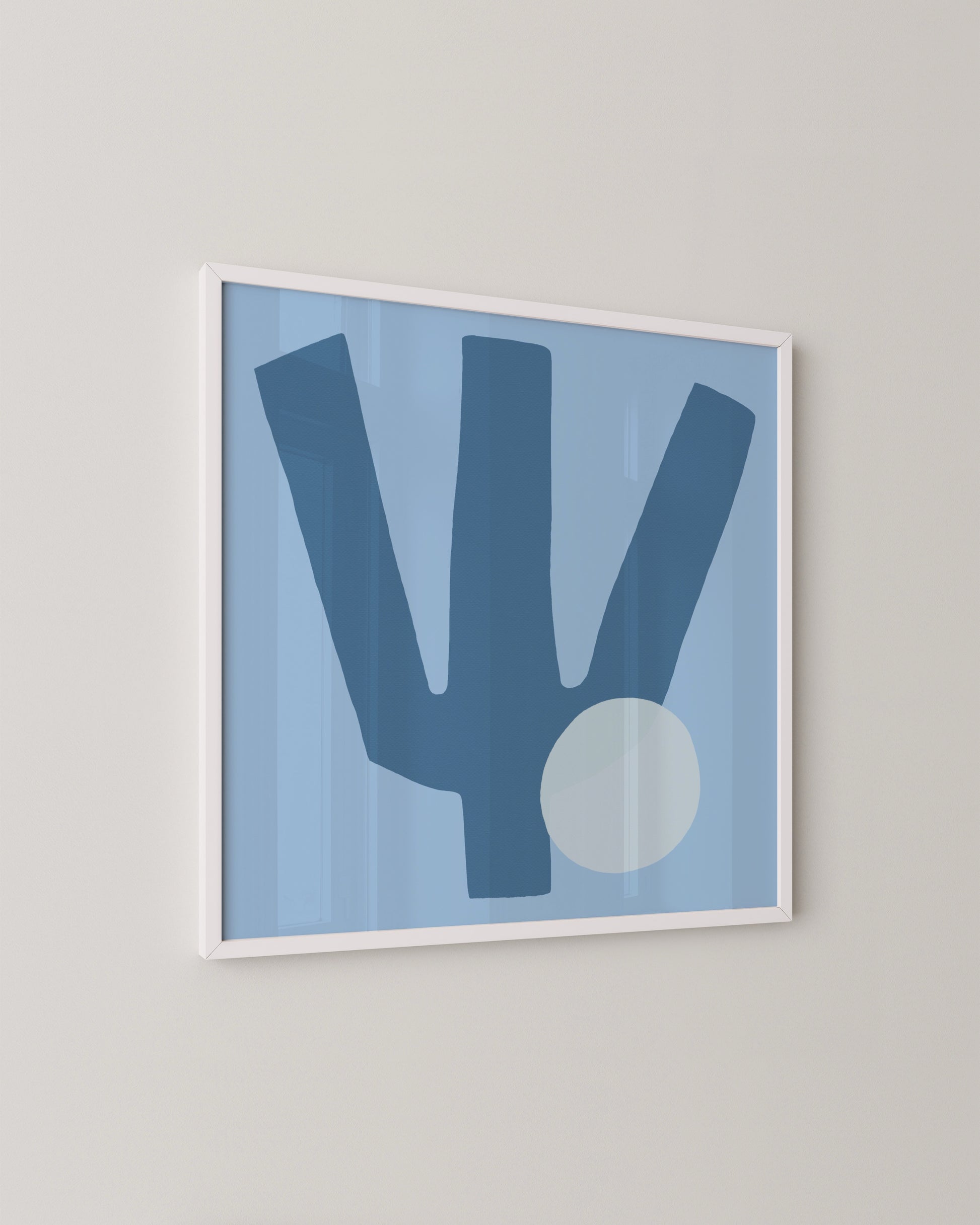 Blue Form Print- Wall Art -Paperhus- Printable wall art - Instant downloads - DIY home decor -Paperhus