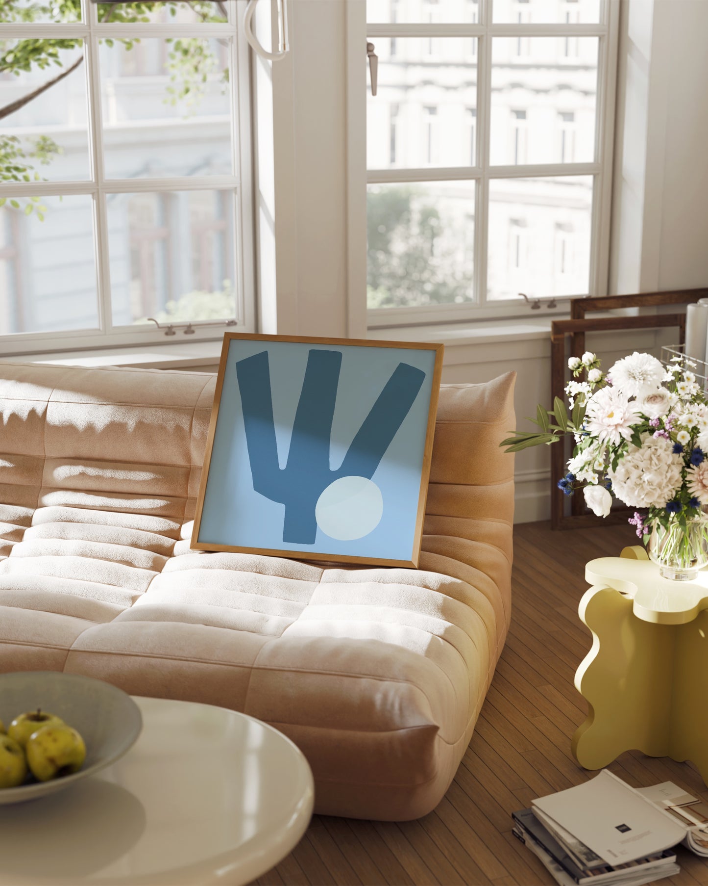 Blue Form Print- Wall Art -Paperhus- Printable wall art - Instant downloads - DIY home decor -Paperhus