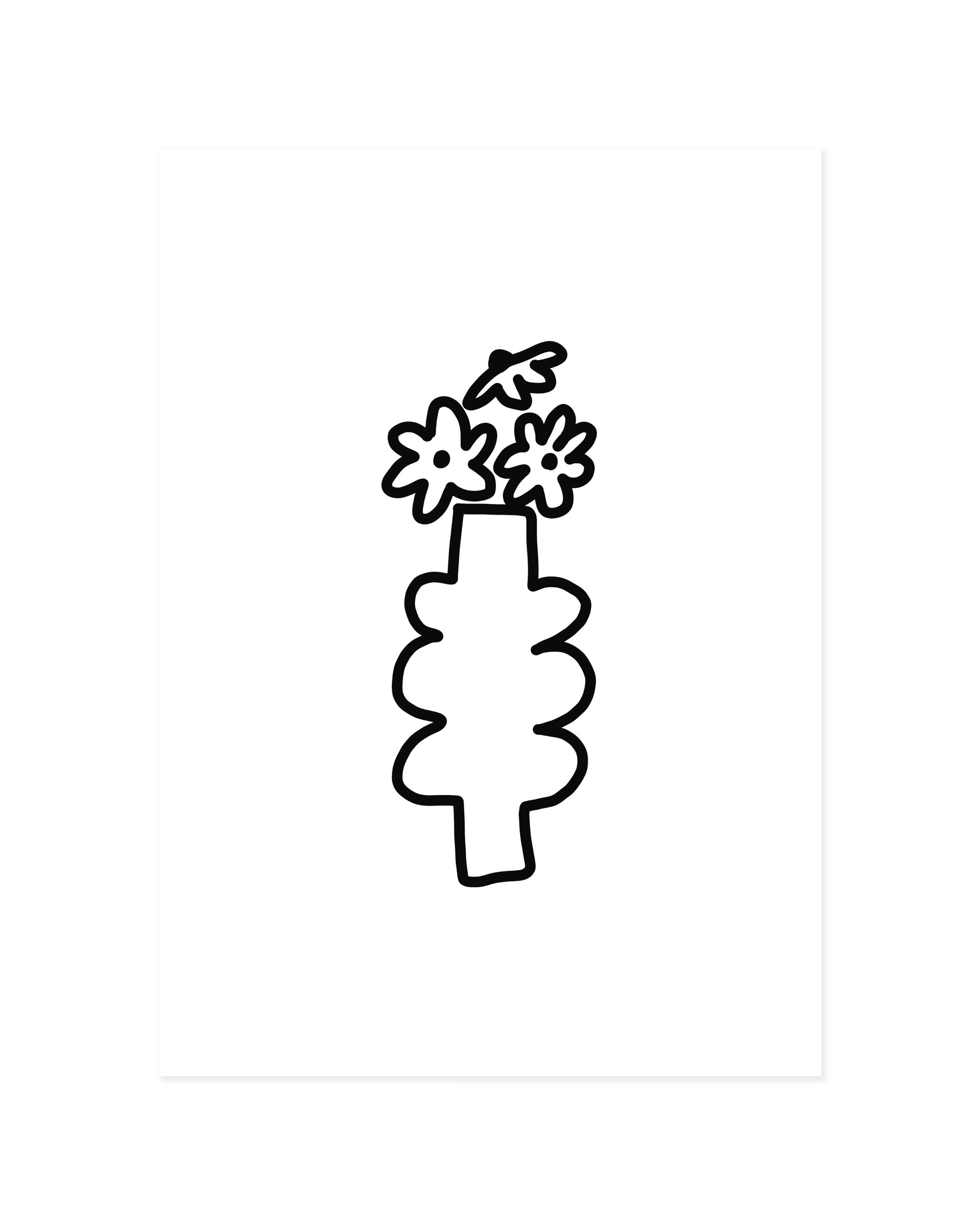 Vase Illustration Printable Wall Art | Digital Download printable wall art by Paperhus