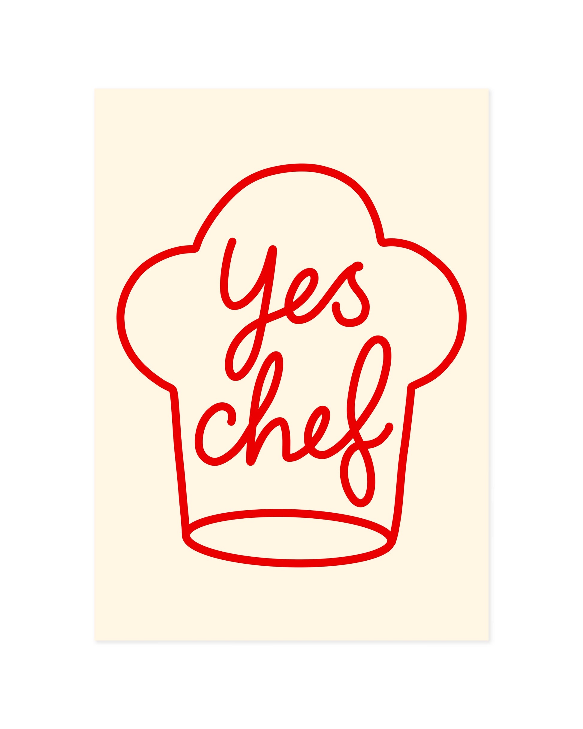 Yes Chef Printable Wall Art | Digital Download printable wall art by Paperhus