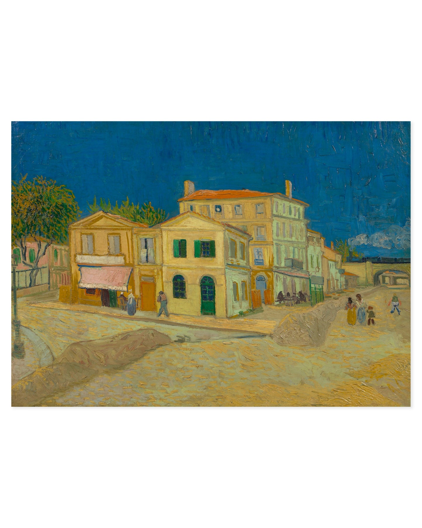 Van Gogh. The Yellow House printable wall art by Paperhus