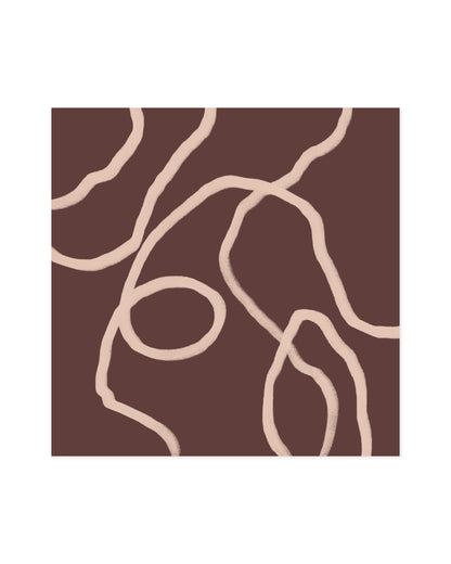 Burgundy Square. Set Of 2-printable wall art by Paperhus