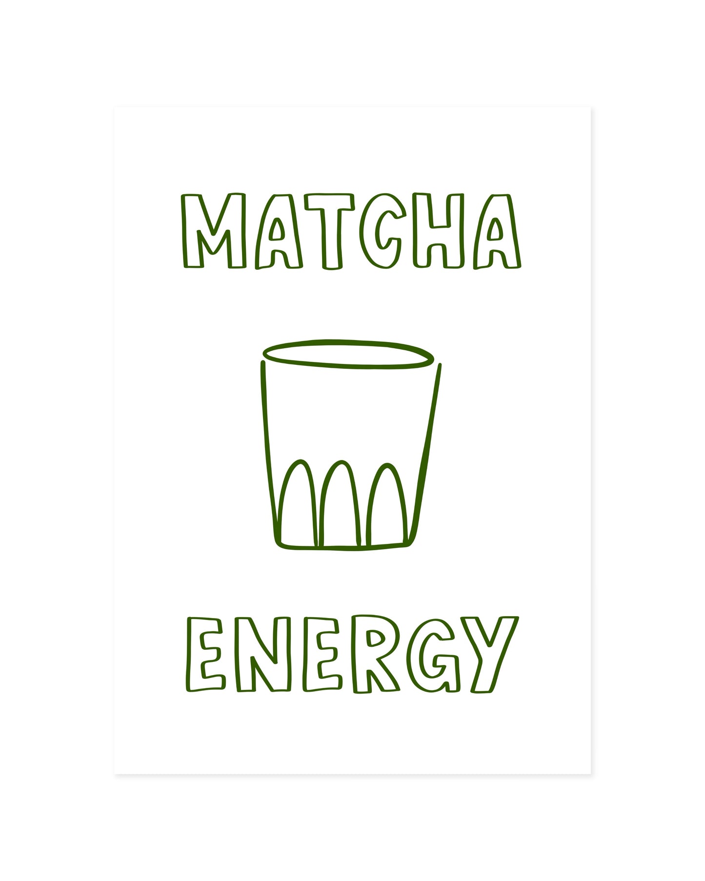 Matcha Illustration Printable Wall Art | Digital Download printable wall art by Paperhus