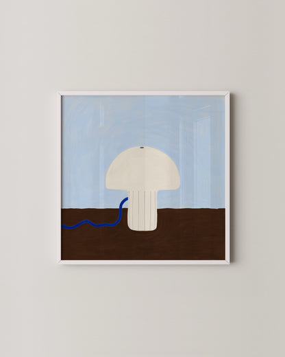 Mushroom Lamp Print