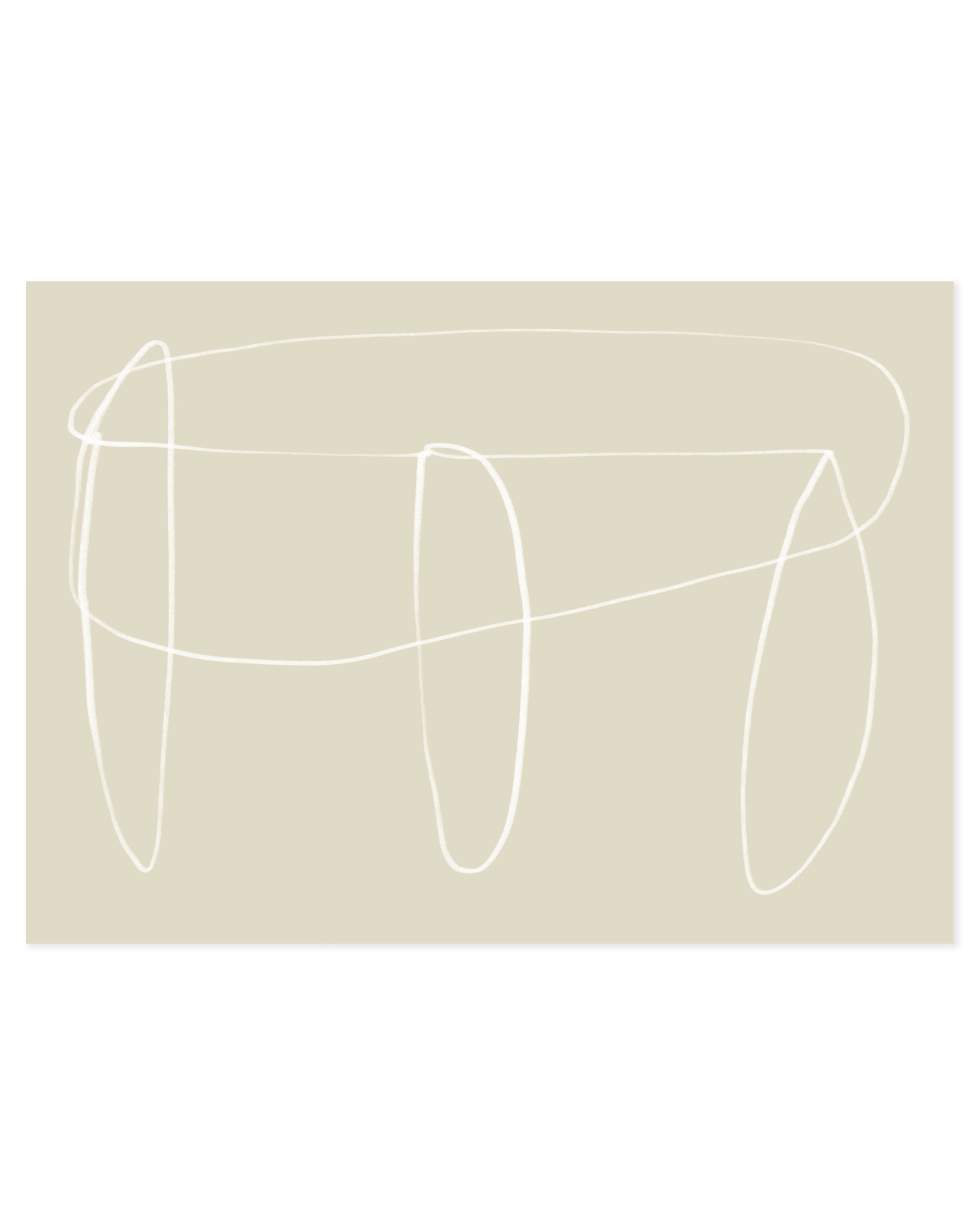 Line & Loop. Calm Line-printable wall art by Paperhus