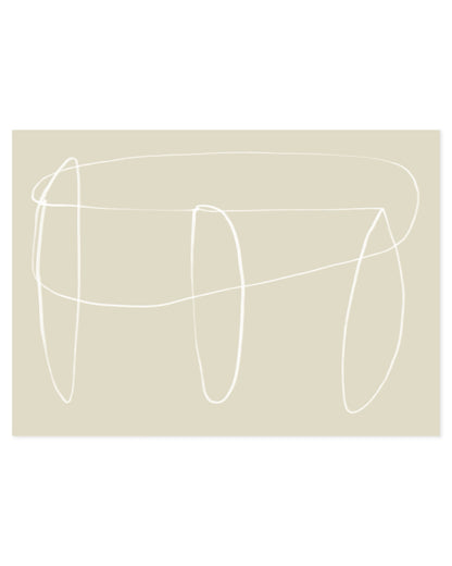 Line & Loop. Calm Line-printable wall art by Paperhus