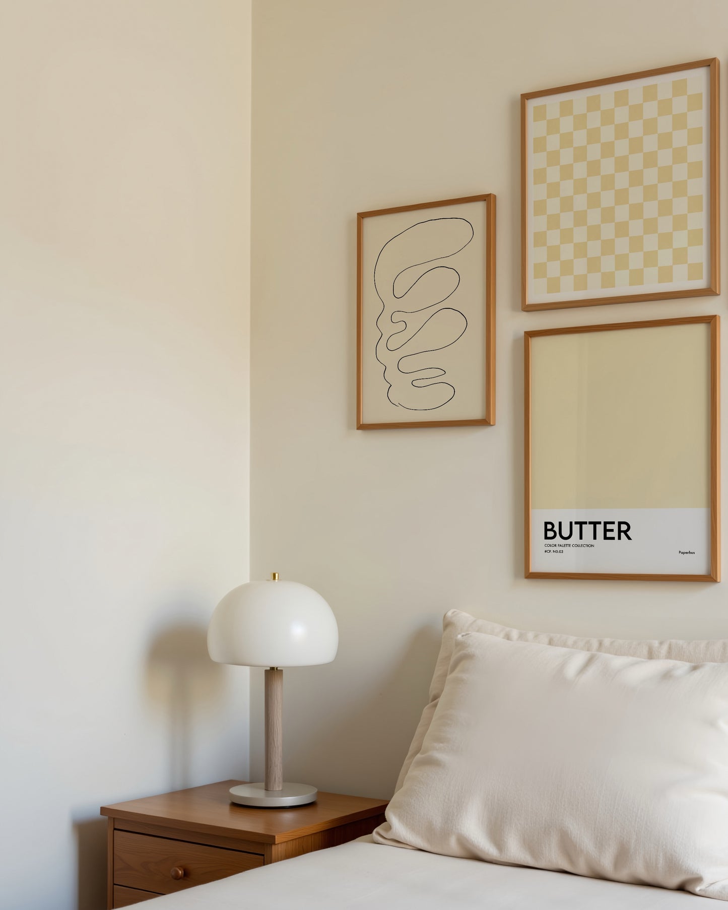 Butter & Beige Gallery Wall Set of 3