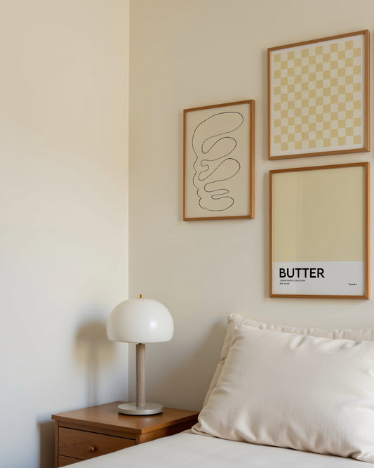 Butter & Beige Gallery Wall Set of 3