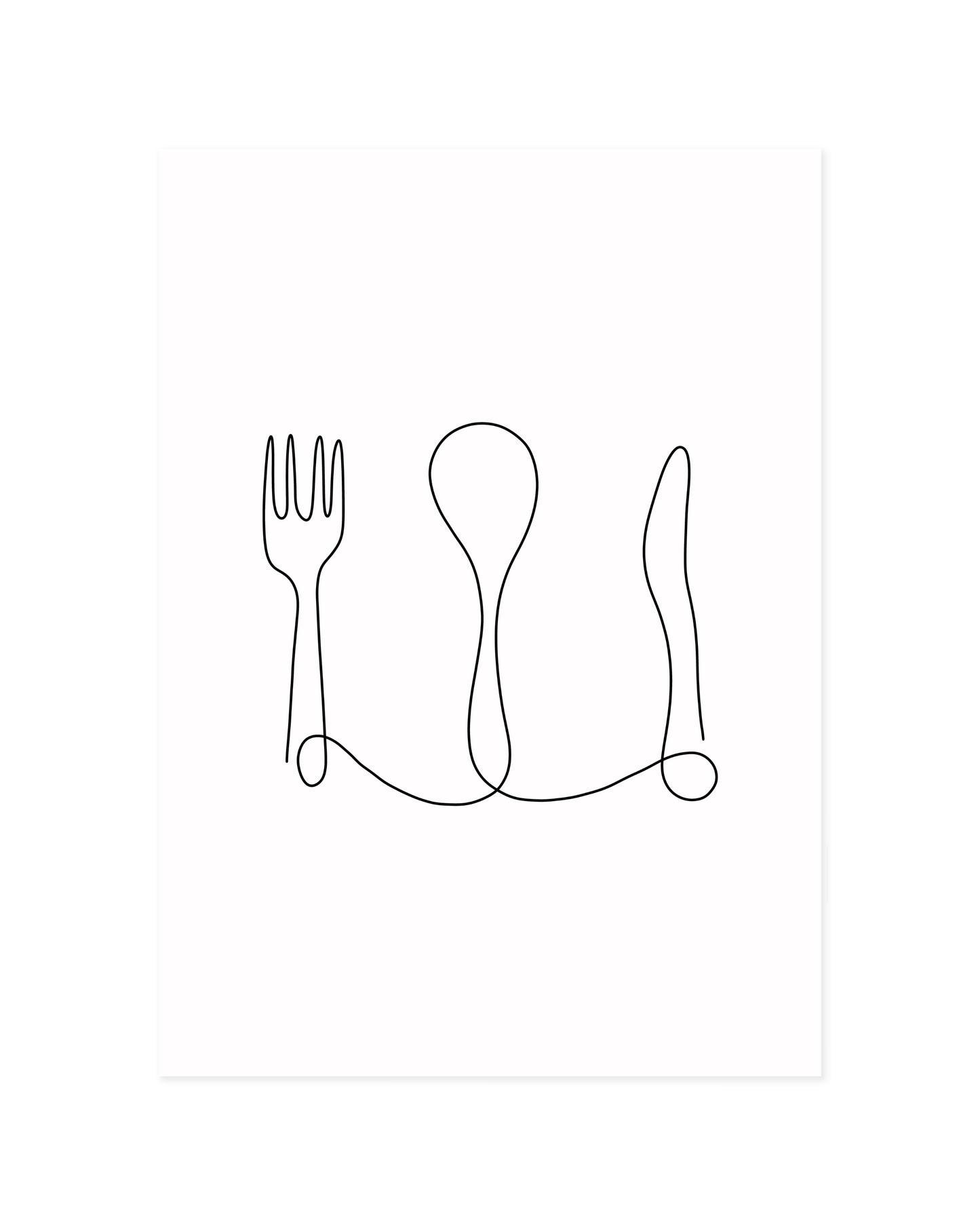 Knife & Fork Printable Wall Art | Digital Download printable wall art by Paperhus