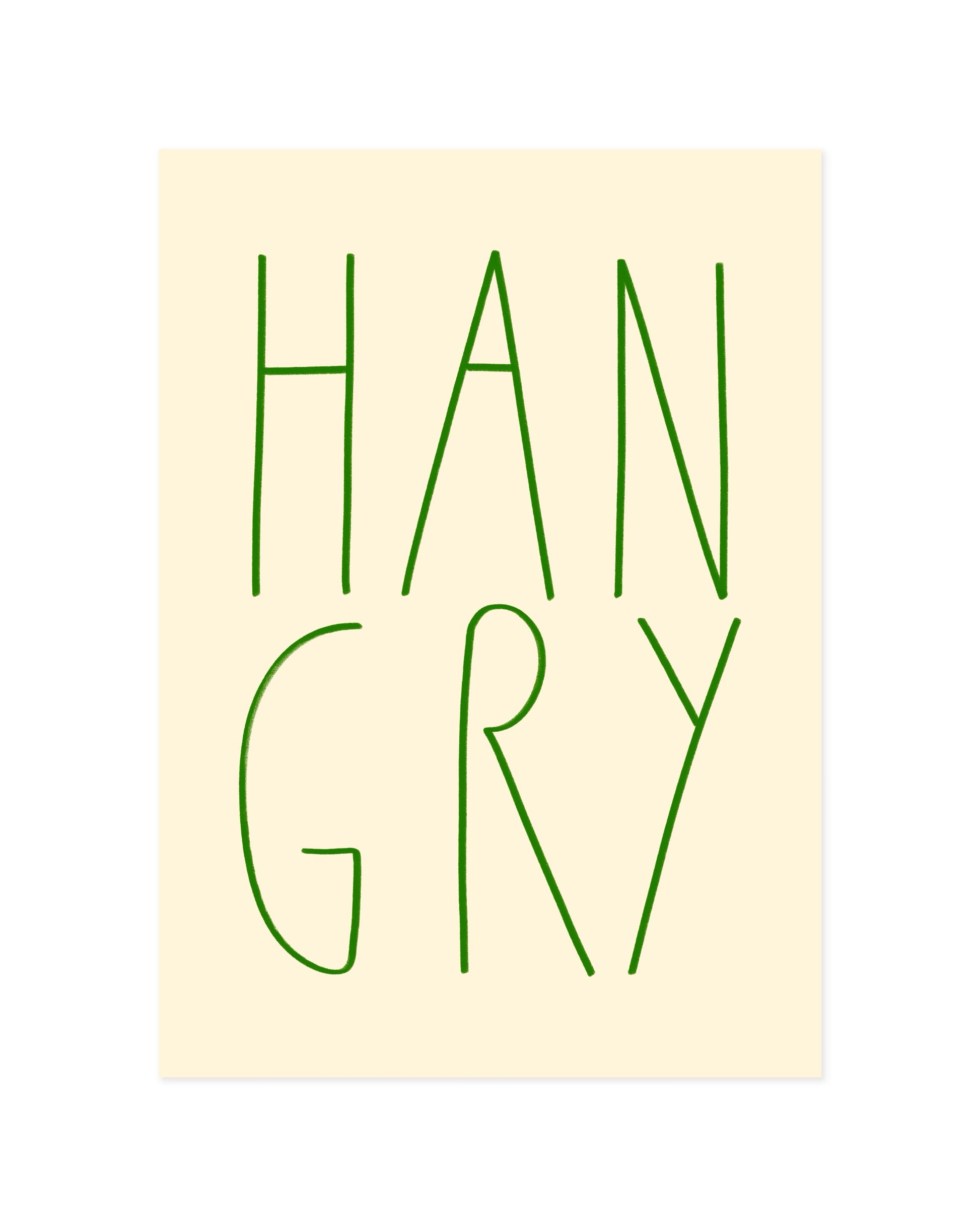Hangry Printable Wall Art | Digital Download printable wall art by Paperhus