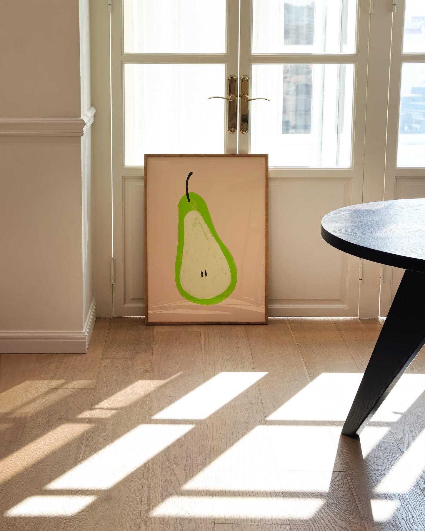 Crayon Pear Print