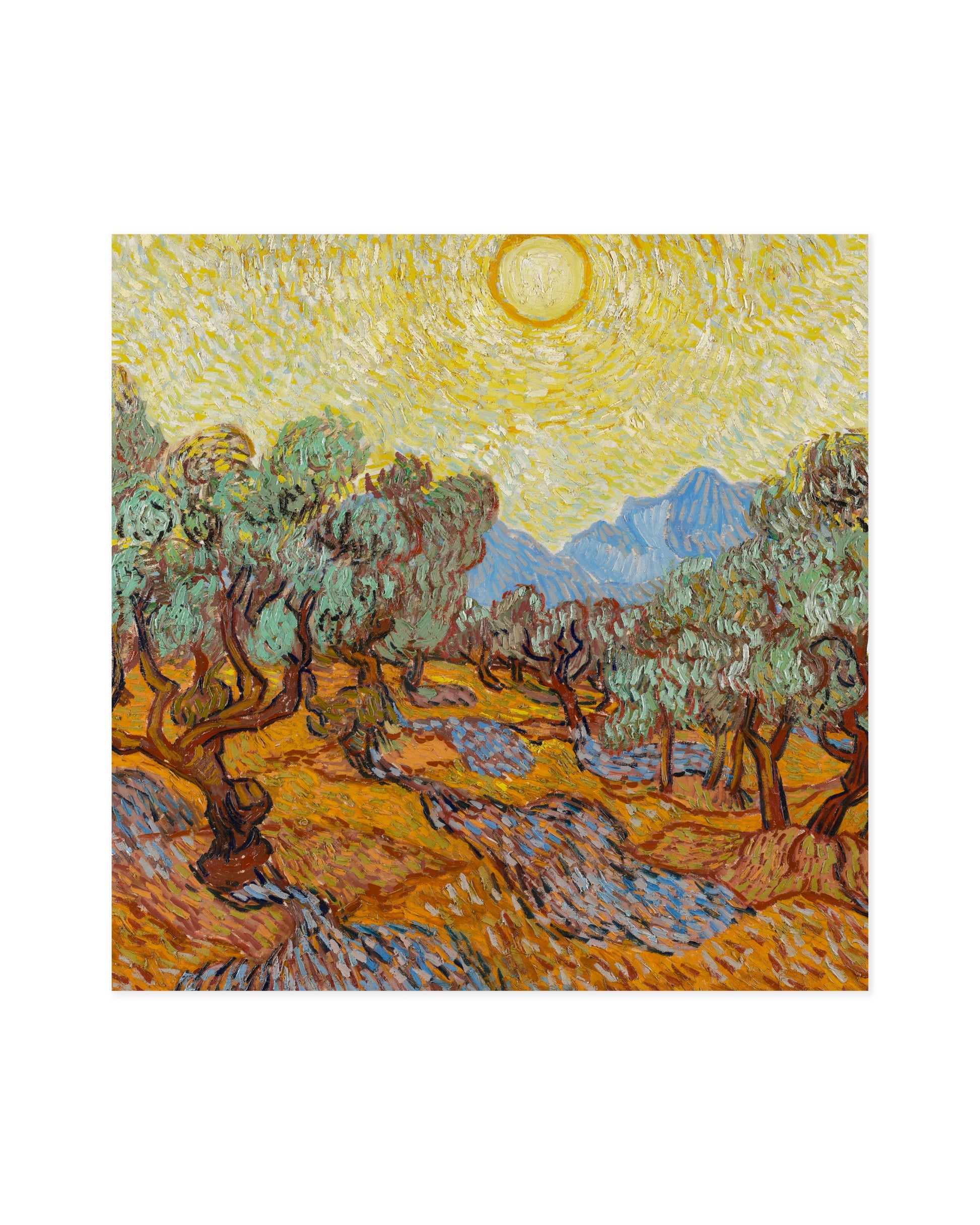 Van Gogh. Olive Trees printable wall art by Paperhus