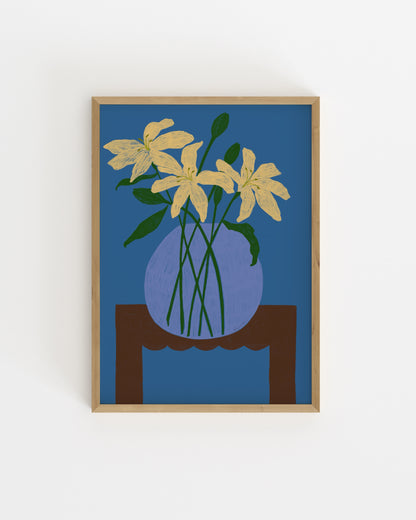 The Dining Room. Lillies In A Bowl-printable wall art by Paperhus