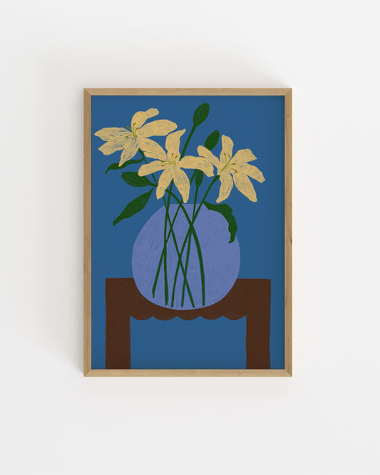 The Dining Room. Lillies In A Bowl-printable wall art by Paperhus