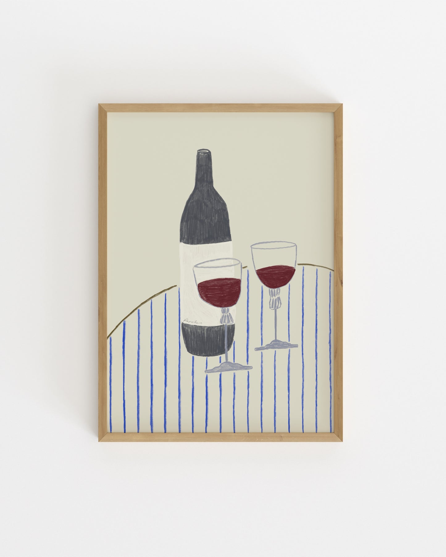 The Dining Room. Wine For Two-printable wall art by Paperhus