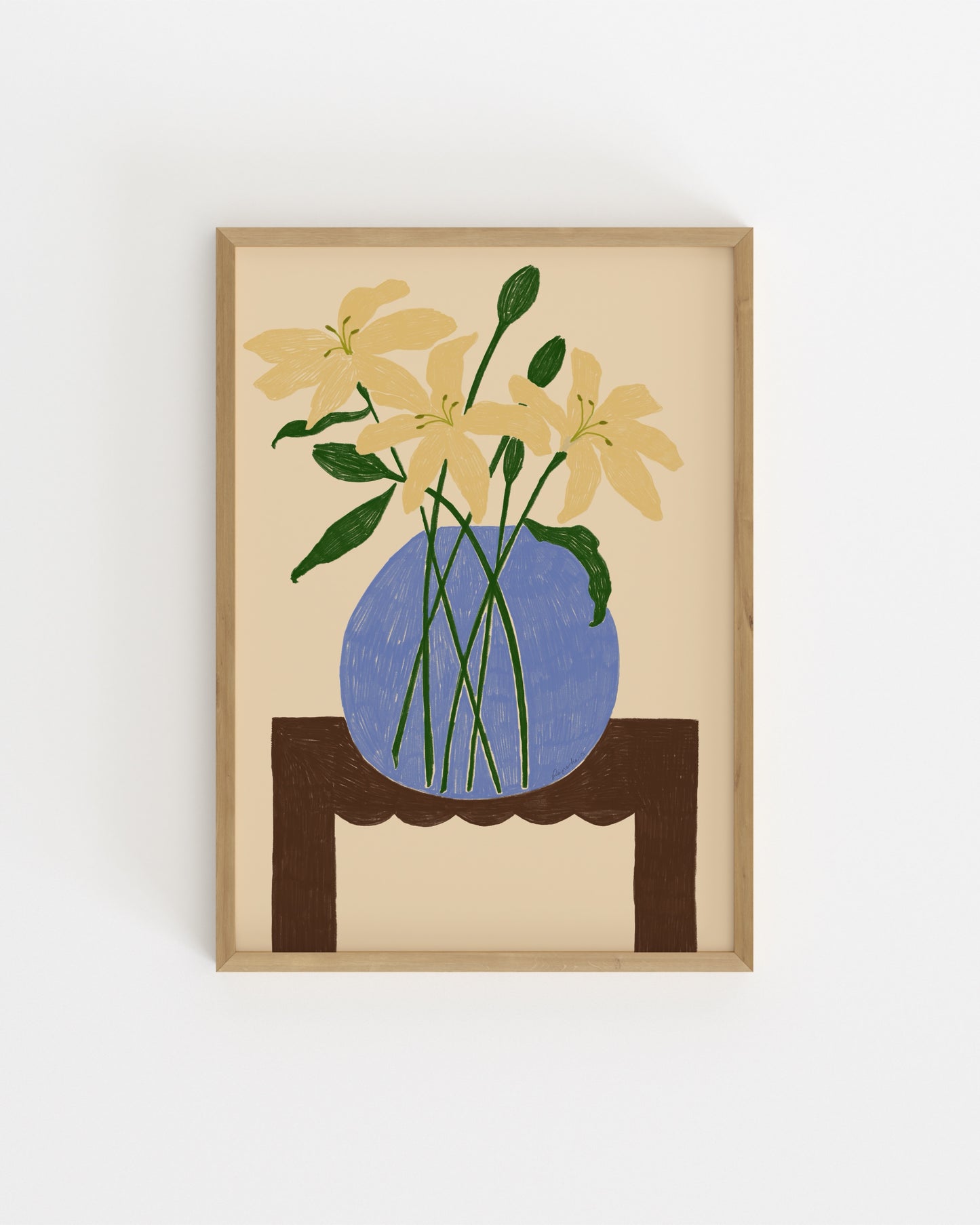 The Dining Room. Lillies In A Bowl-printable wall art by Paperhus