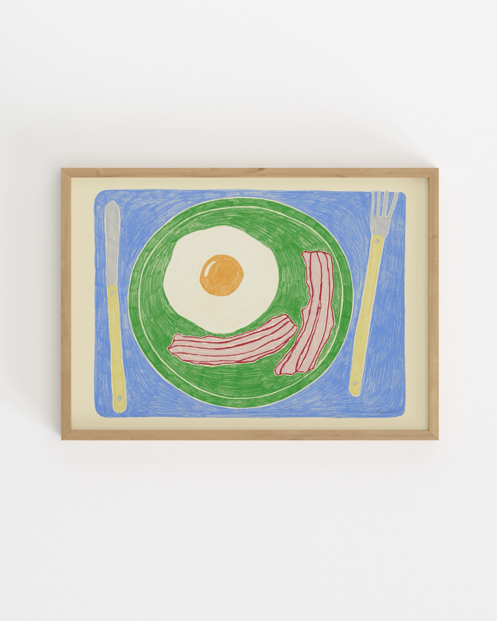 The Dining Room. Eggs & Bacon-printable wall art by Paperhus