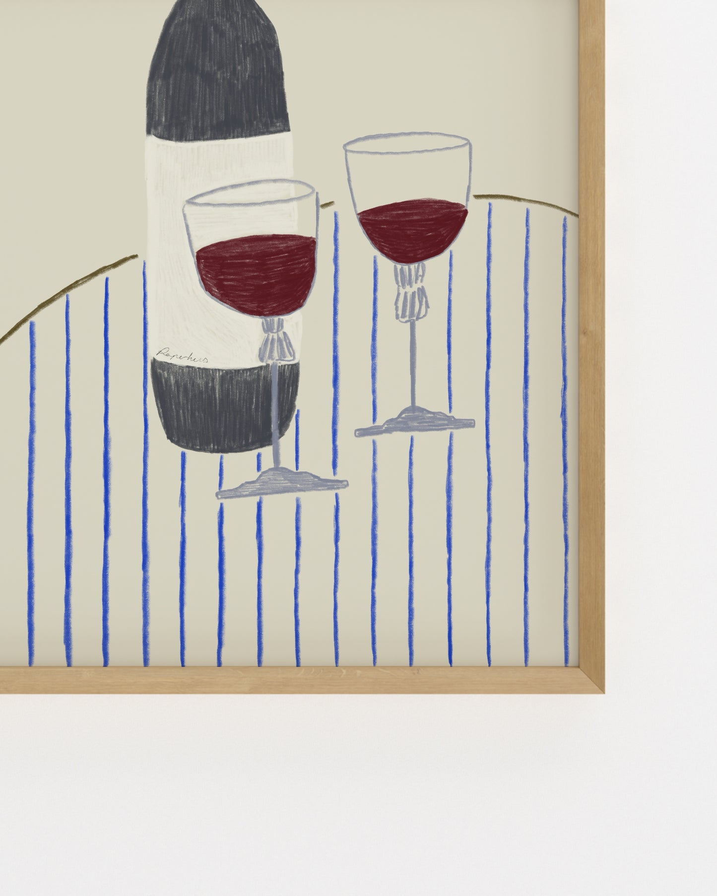 The Dining Room. Wine For Two-printable wall art by Paperhus