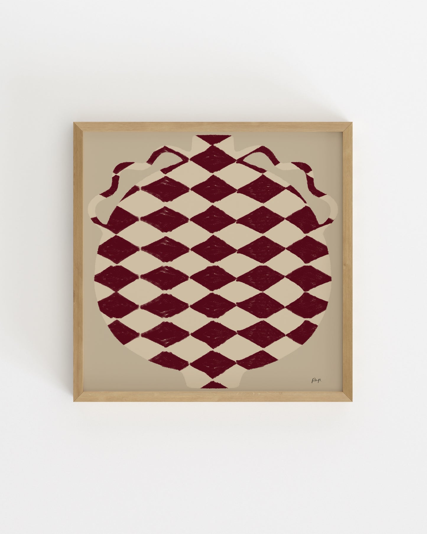 Vase Edit. Rouge-printable wall art by Paperhus