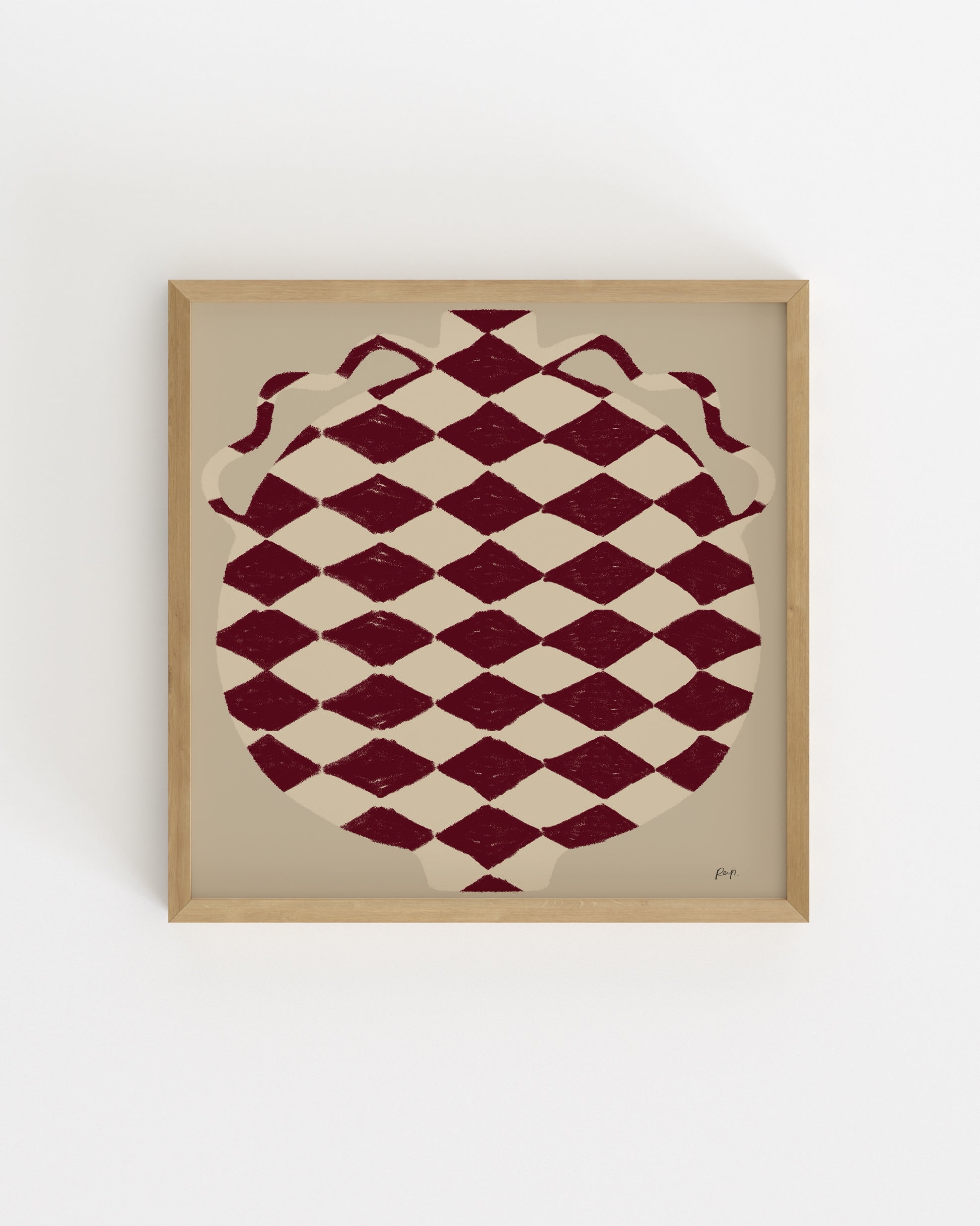 Vase Edit. Rouge-printable wall art by Paperhus