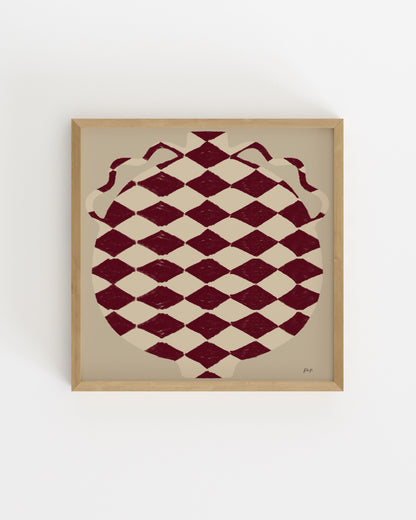 Vase Edit. Rouge-printable wall art by Paperhus