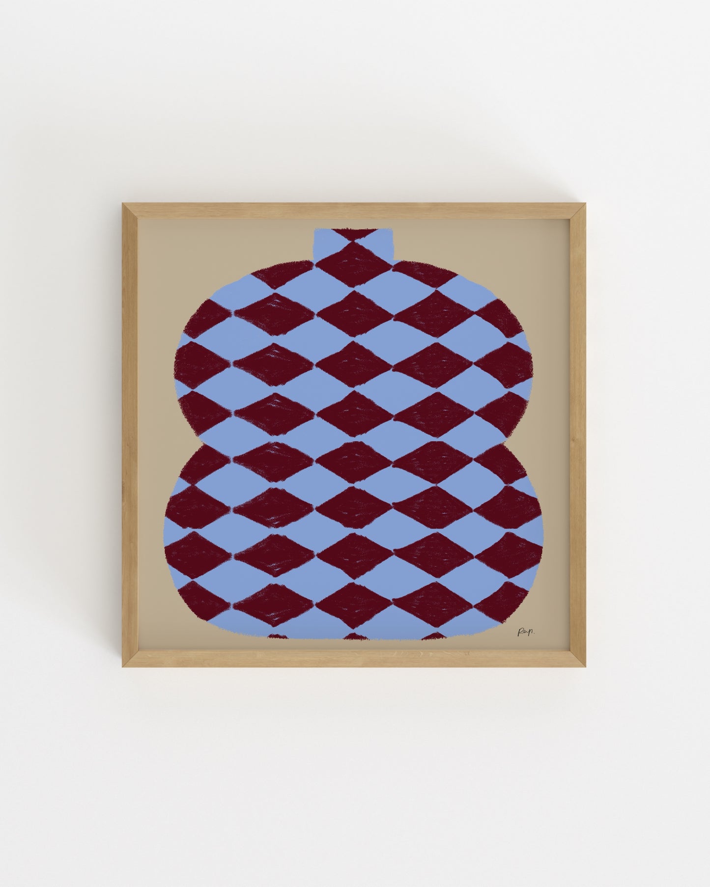 Vase Edit. Nordic Blue-printable wall art by Paperhus