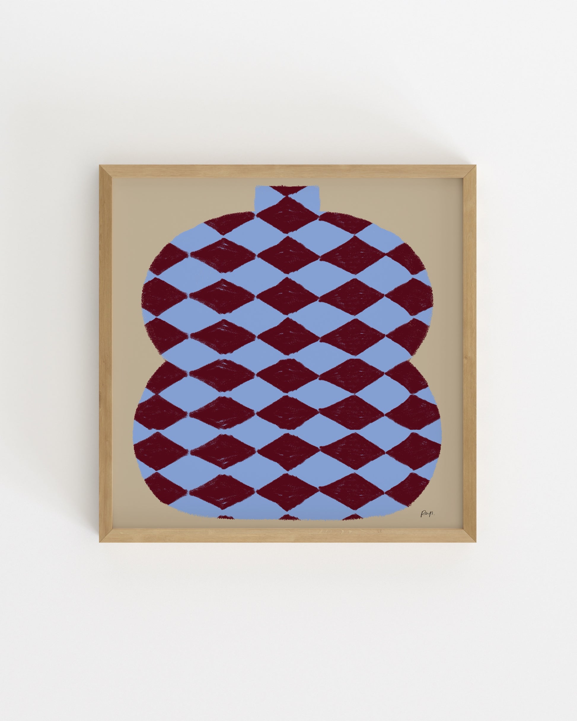 Vase Edit. Nordic Blue-printable wall art by Paperhus