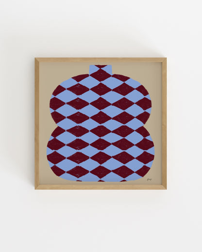Vase Edit. Nordic Blue-printable wall art by Paperhus