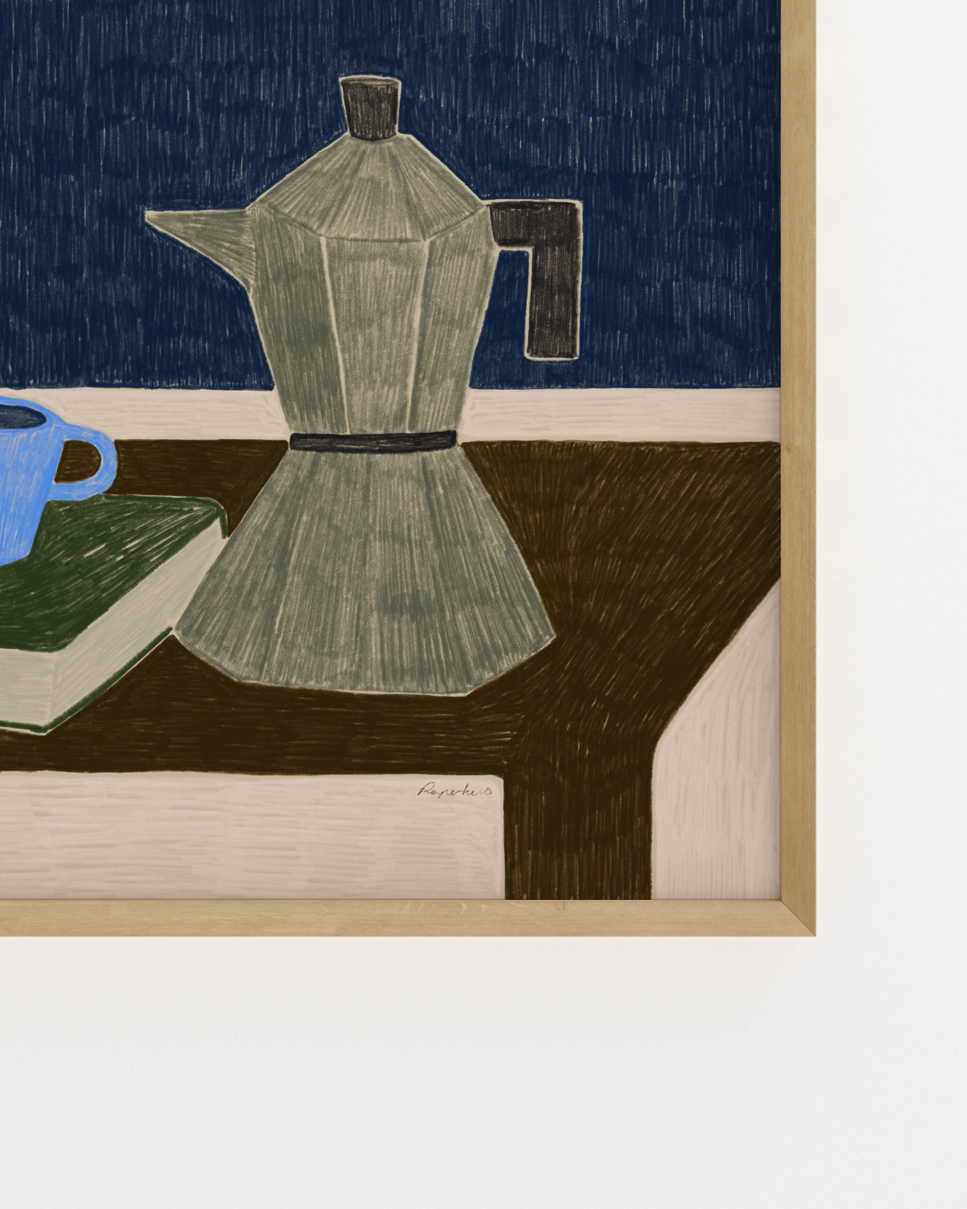 The Dining Room. Coffee With A Book-printable wall art by Paperhus