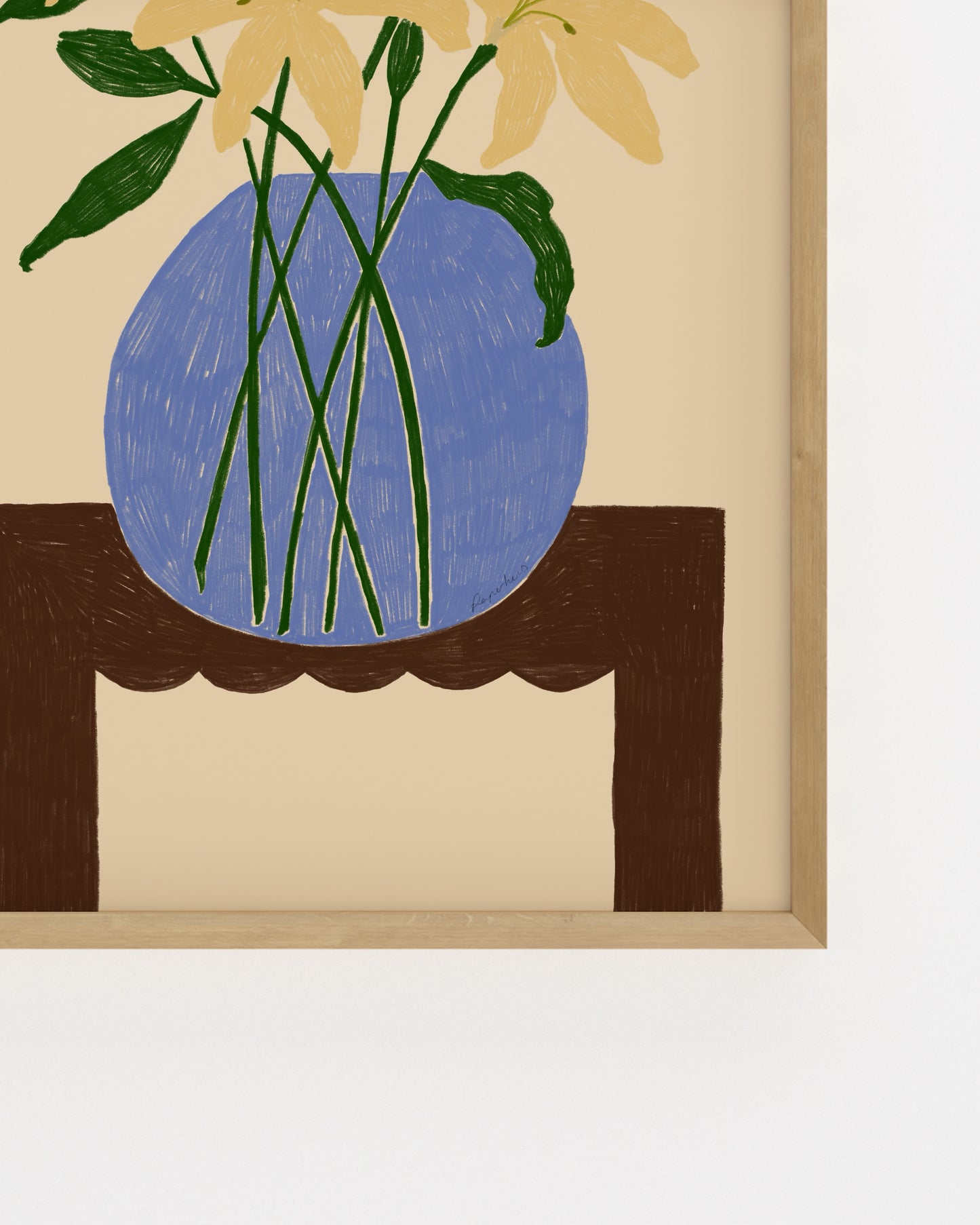 The Dining Room. Lillies In A Bowl-printable wall art by Paperhus