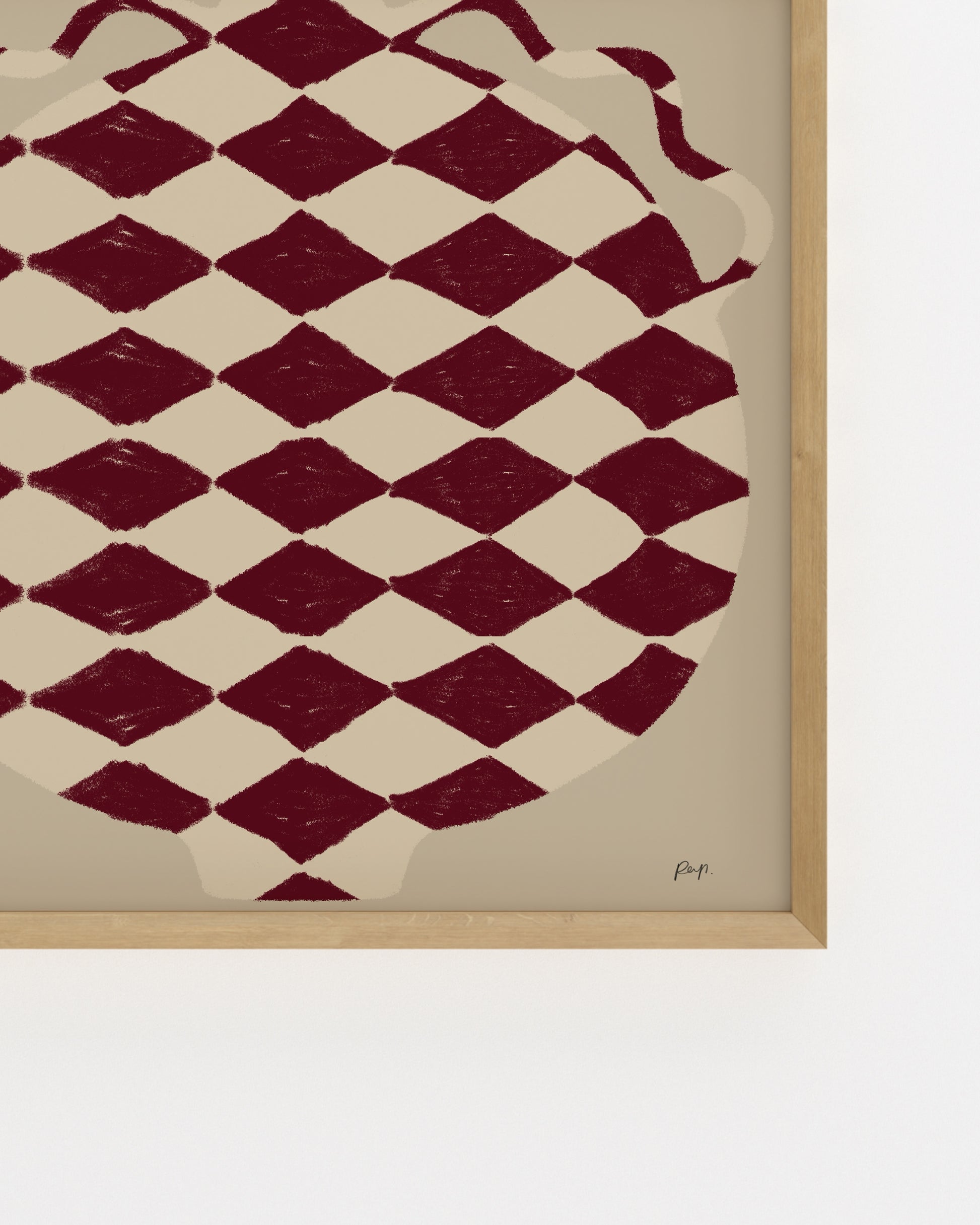 Vase Edit. Rouge-printable wall art by Paperhus