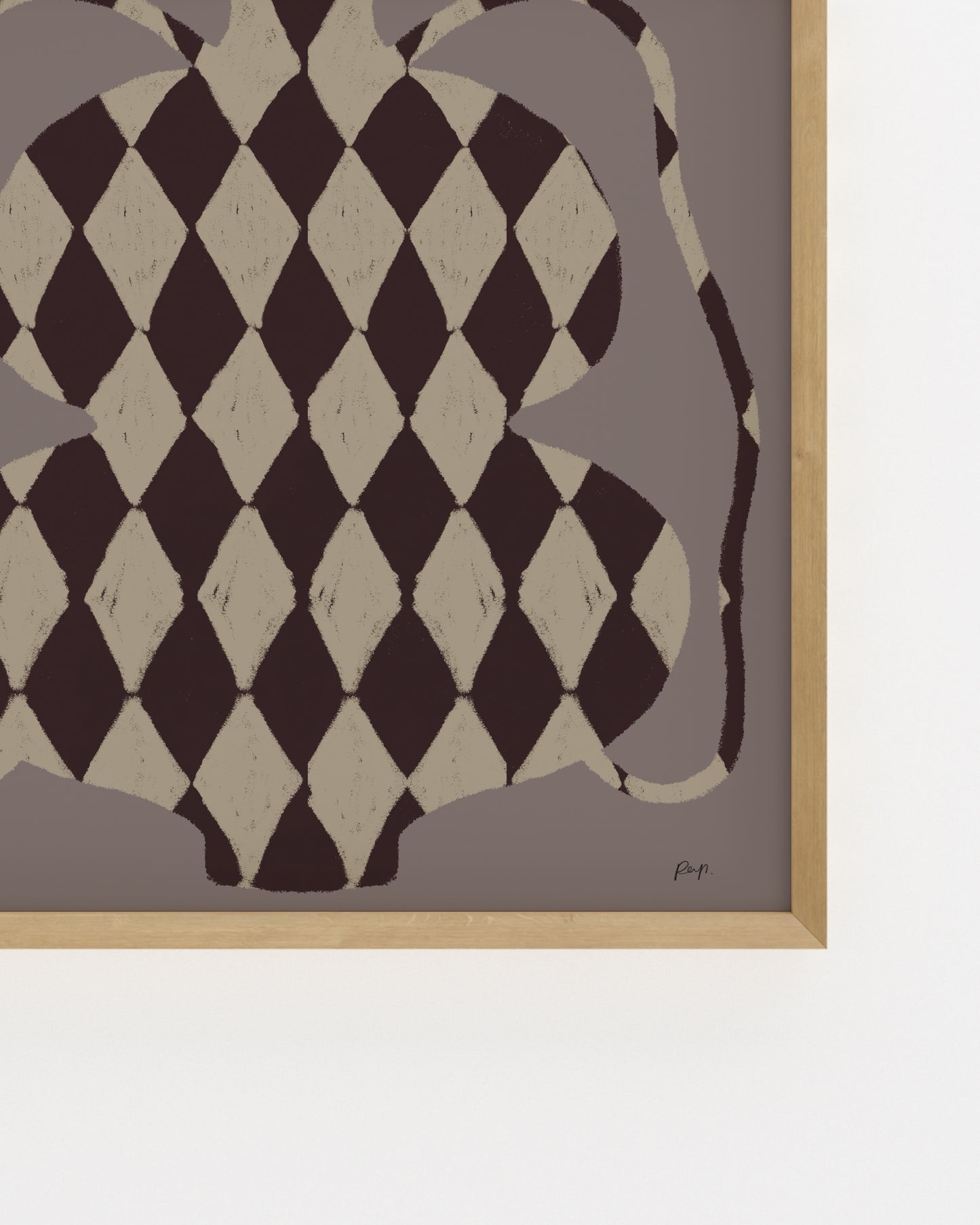 Vase Edit. Mocha-printable wall art by Paperhus