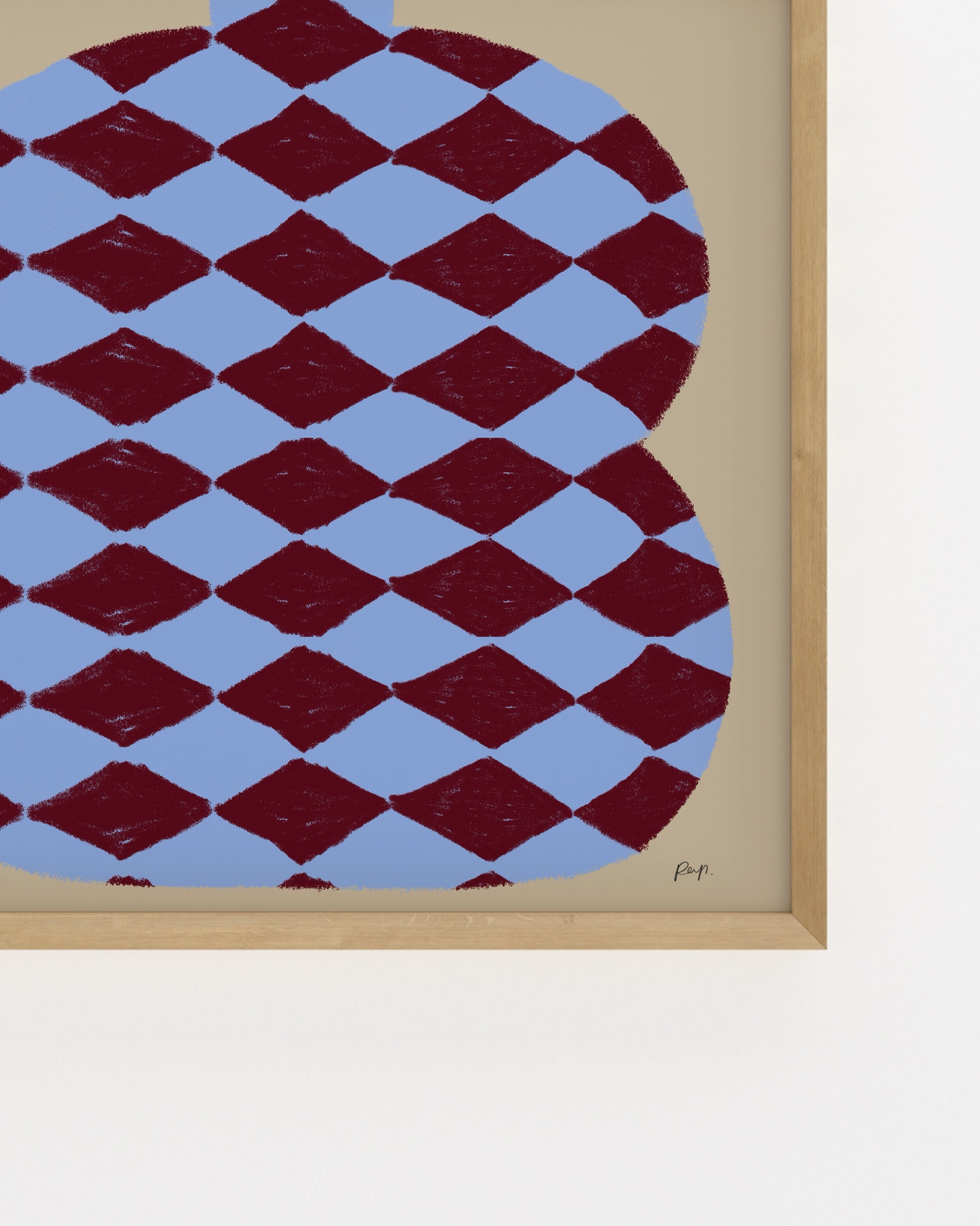 Vase Edit. Nordic Blue-printable wall art by Paperhus