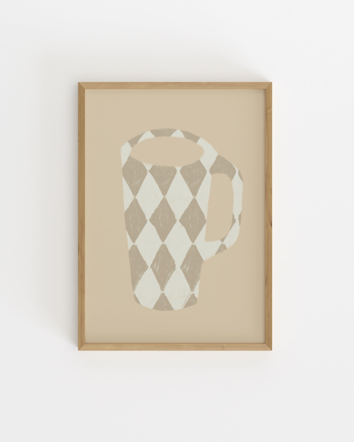 Kitchen Objects. Harlequin Mug II-printable wall art by Paperhus
