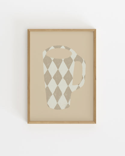 Kitchen Objects. Harlequin Mug II-printable wall art by Paperhus