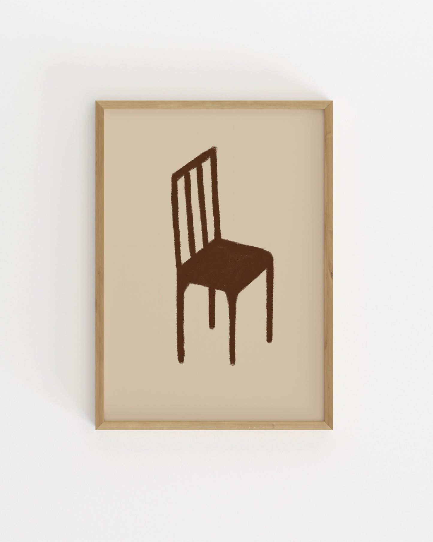 Kitchen Objects. Wooden Chair-printable wall art by Paperhus