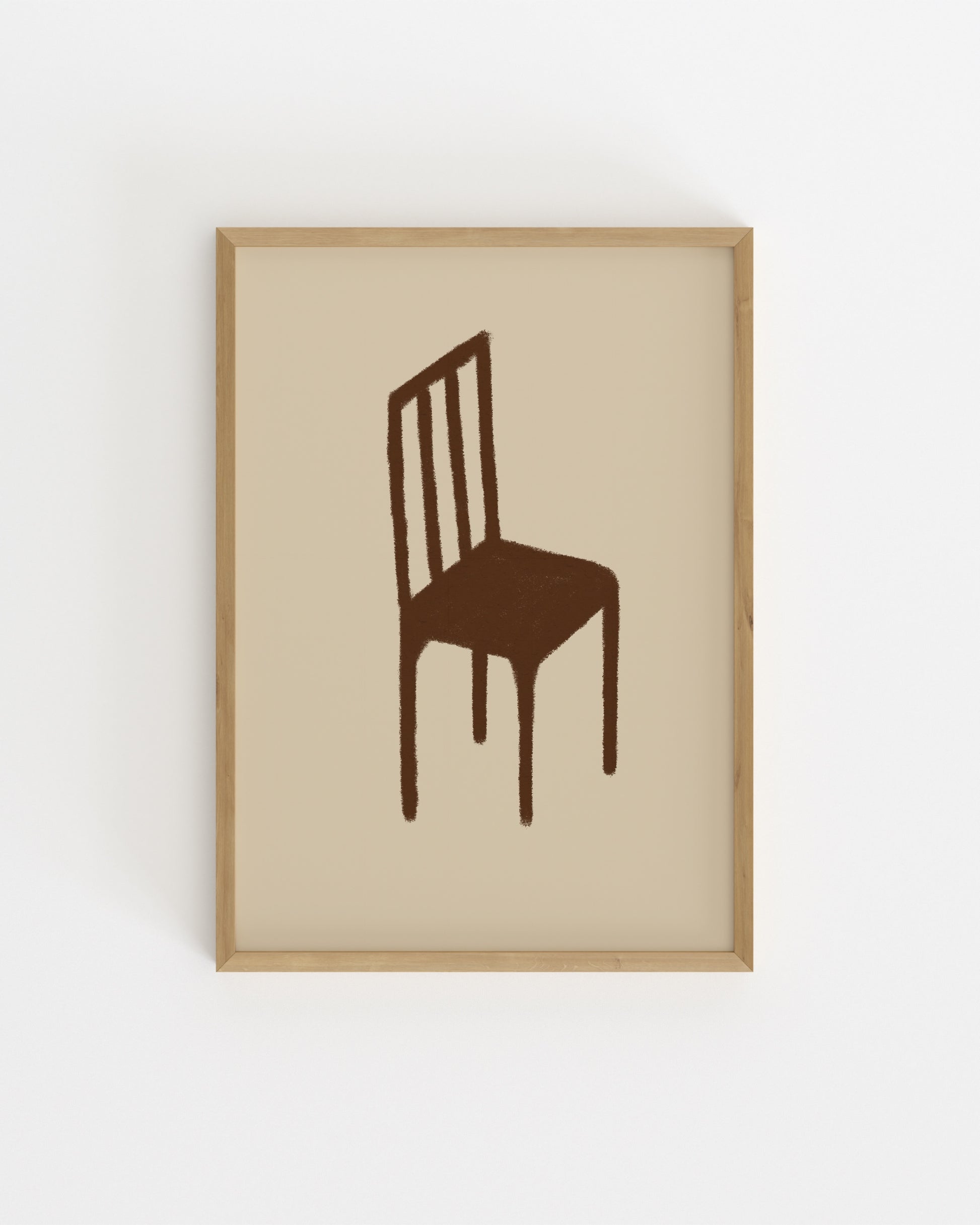 Kitchen Objects. Wooden Chair-printable wall art by Paperhus