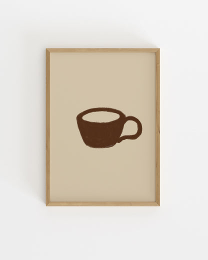 Kitchen Objects. Coffee Cup-printable wall art by Paperhus