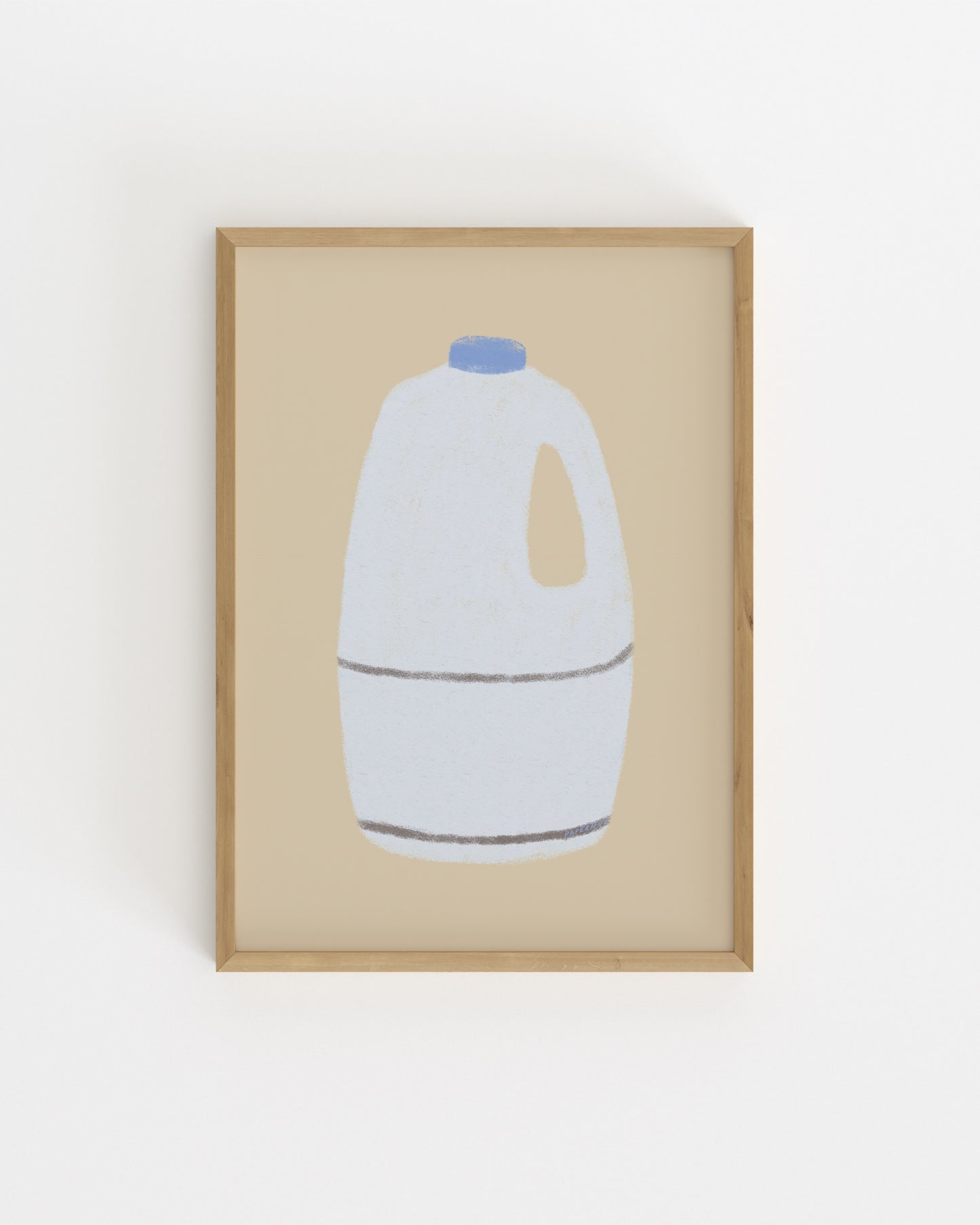 Kitchen Objects. Bottle Of Milk-printable wall art by Paperhus