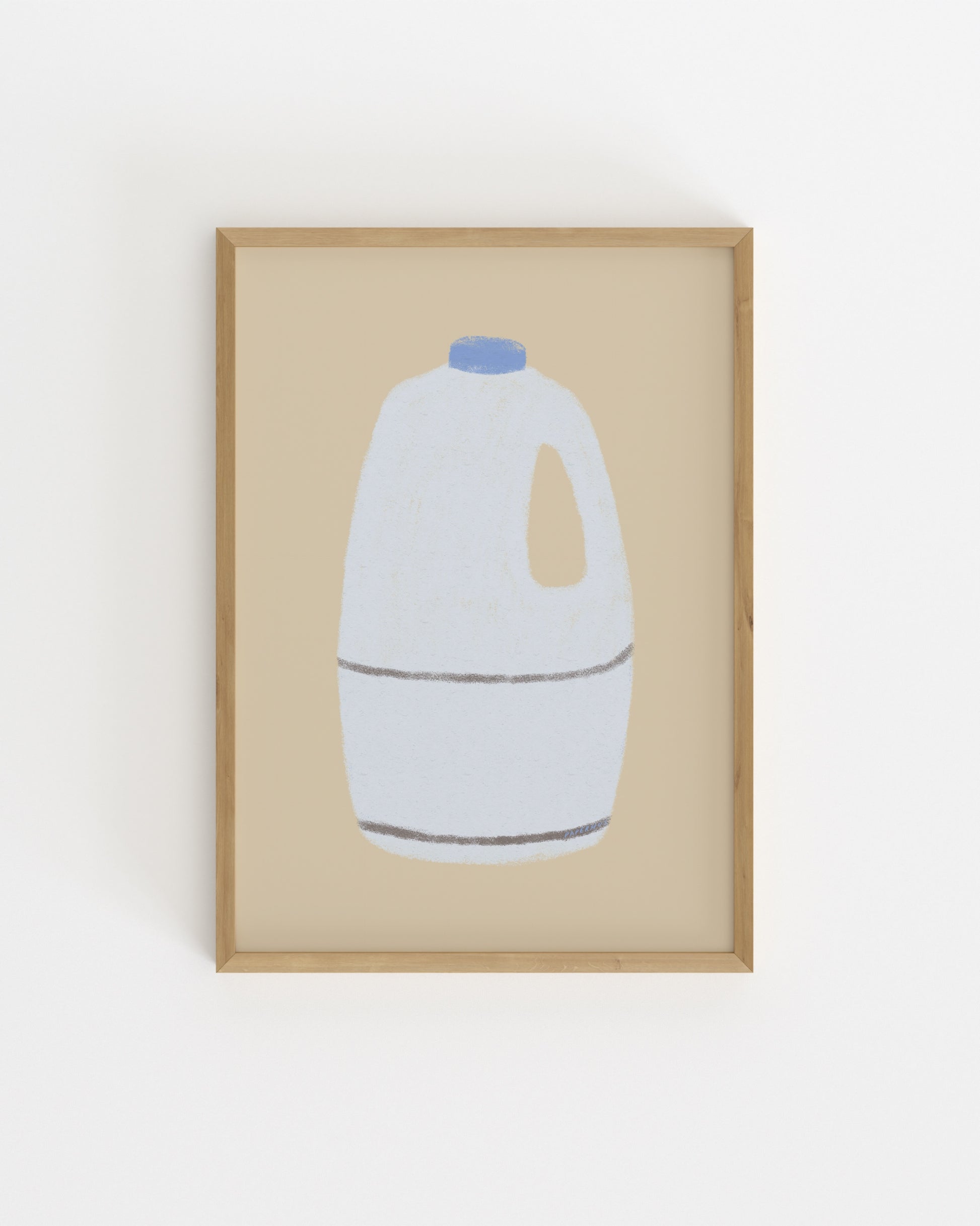 Kitchen Objects. Bottle Of Milk-printable wall art by Paperhus