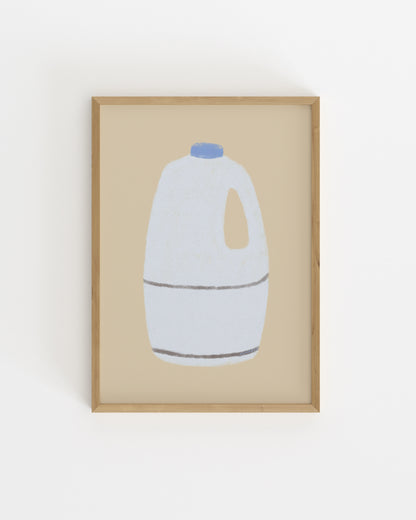 Kitchen Objects. Bottle Of Milk-printable wall art by Paperhus