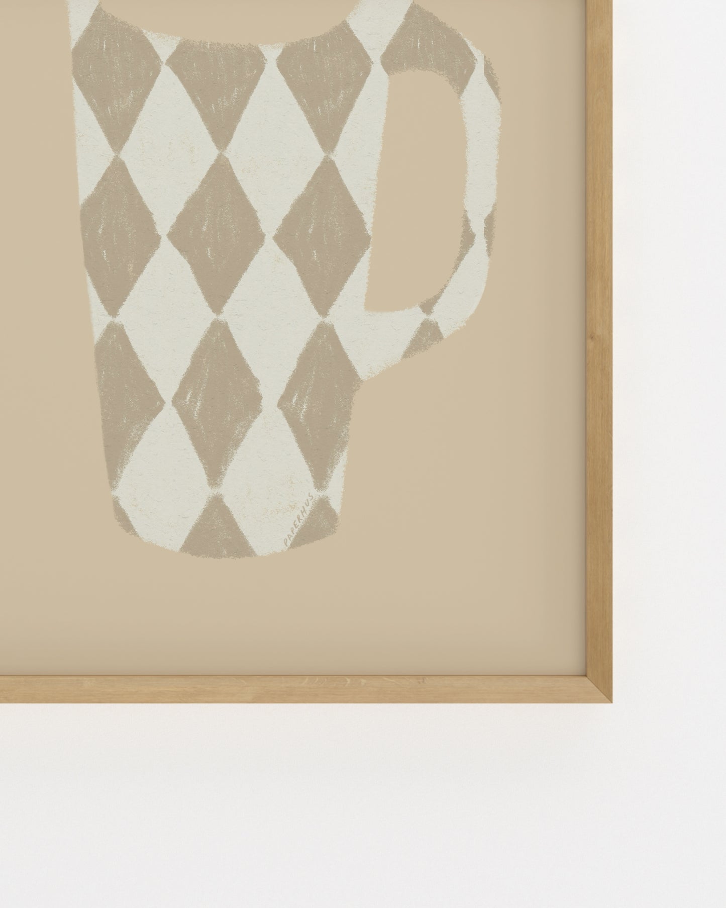 Kitchen Objects. Harlequin Mug II-printable wall art by Paperhus