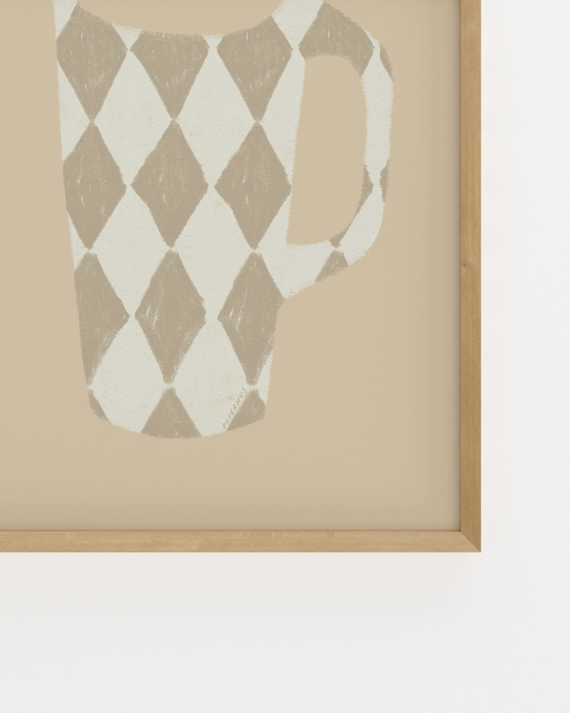 Kitchen Objects. Harlequin Mug II-printable wall art by Paperhus