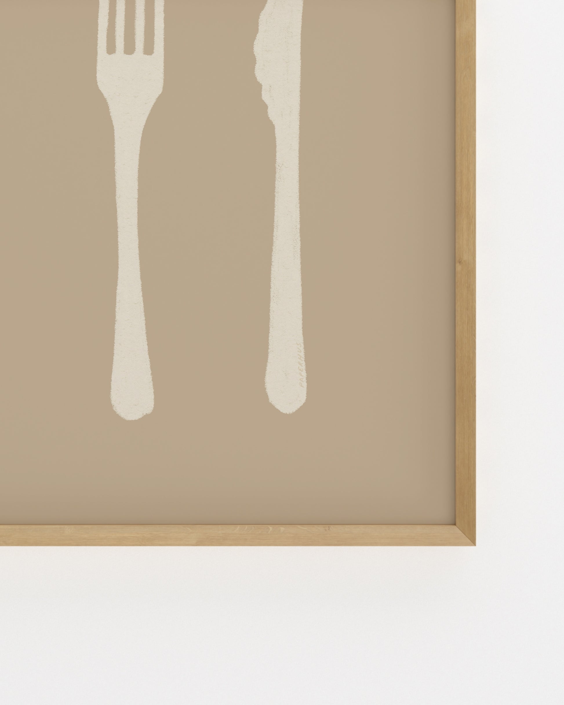 Kitchen Objects. Cutlery I-printable wall art by Paperhus
