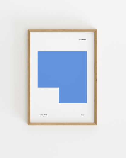 Colour Palette. Cerulean-printable wall art by Paperhus