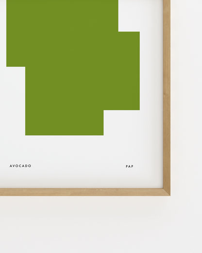 Colour Palette. Avocado-printable wall art by Paperhus