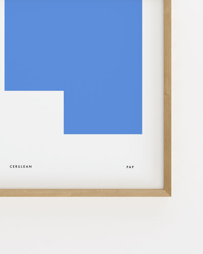 Colour Palette. Cerulean-printable wall art by Paperhus