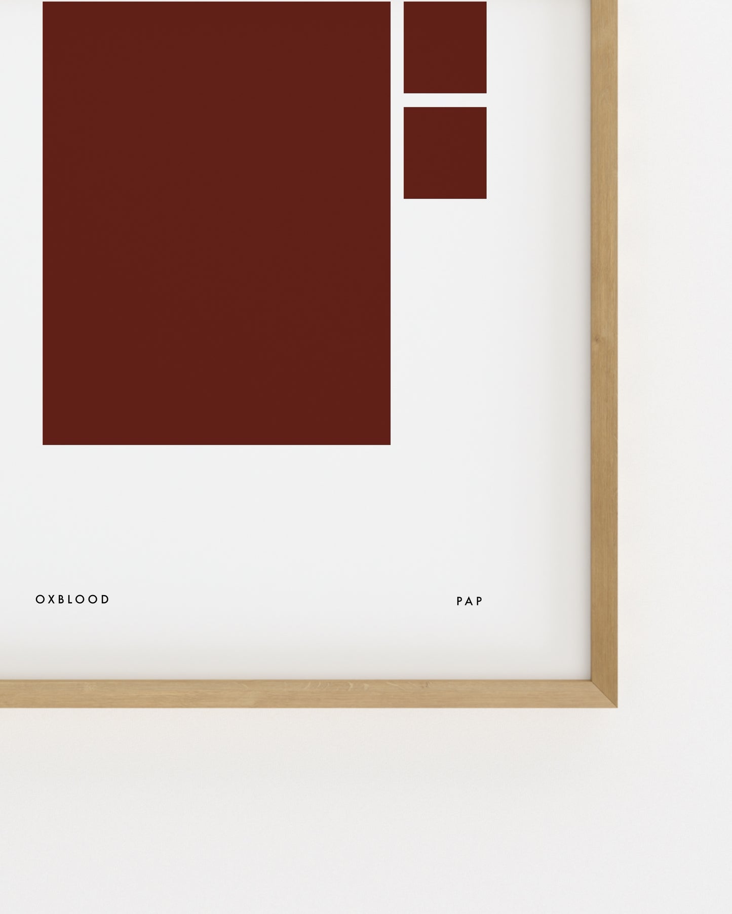 Colour Palette. Oxblood-printable wall art by Paperhus